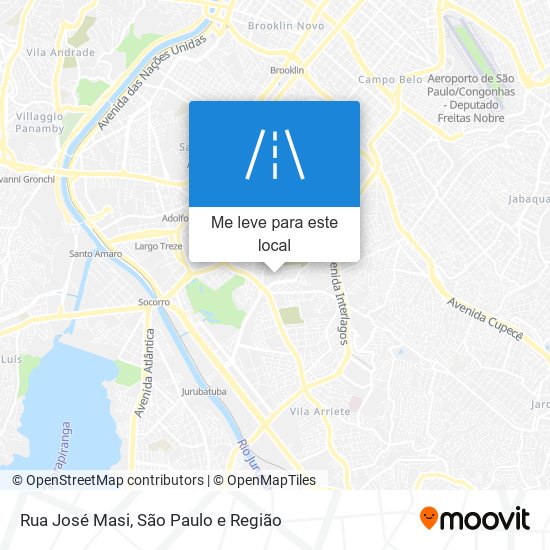 Rua José Masi mapa