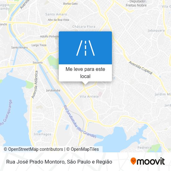 Rua José Prado Montoro mapa