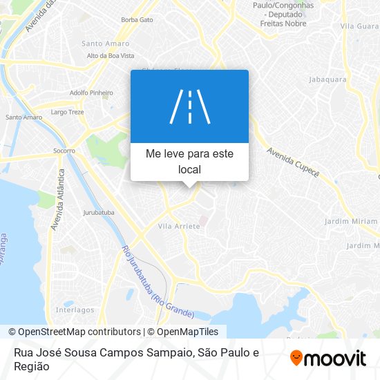 Rua José Sousa Campos Sampaio mapa