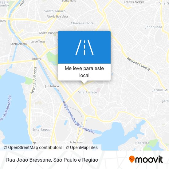 Rua João Bressane mapa