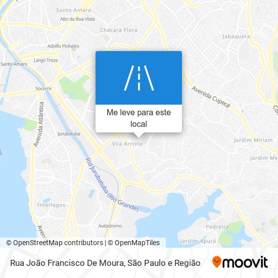 Rua João Francisco De Moura mapa