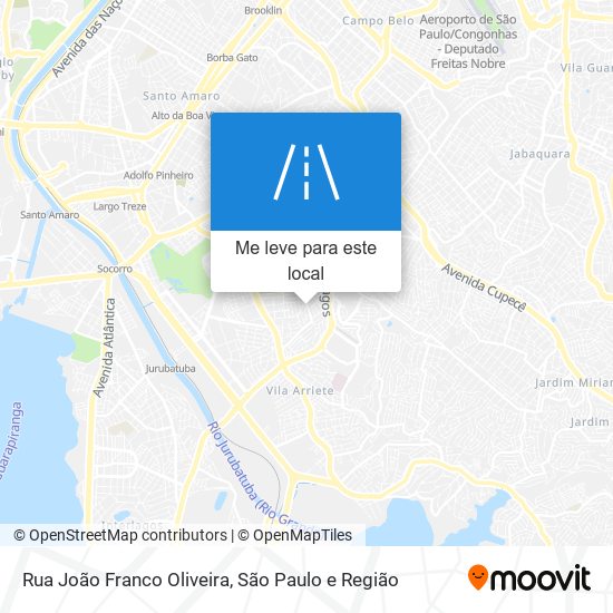 Rua João Franco Oliveira mapa