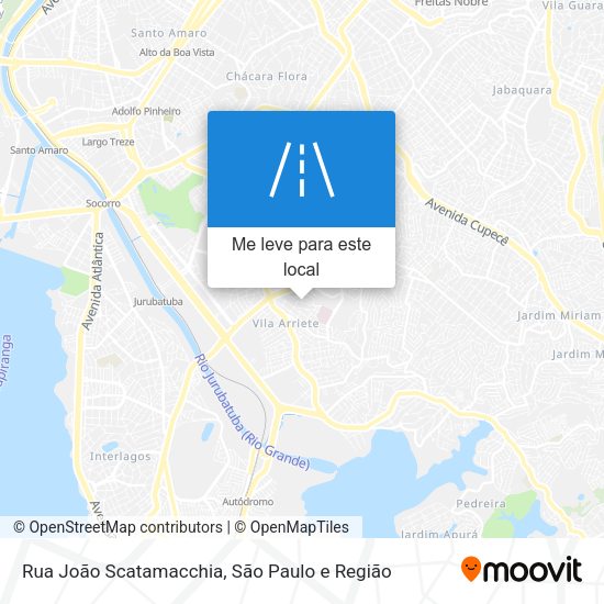 Rua João Scatamacchia mapa