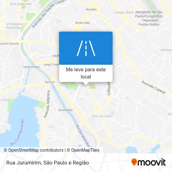 Rua Jurumirim mapa