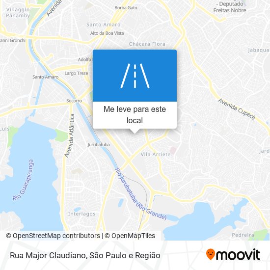 Rua Major Claudiano mapa