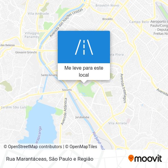 Rua Marantáceas mapa