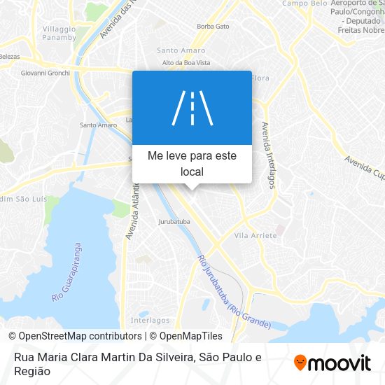 Rua Maria Clara Martin Da Silveira mapa