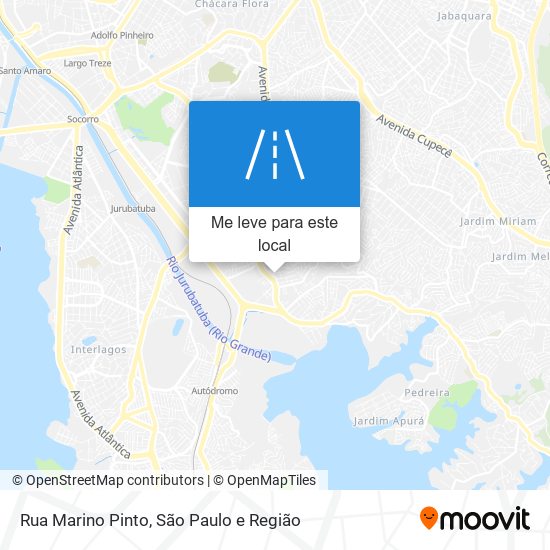 Rua Marino Pinto mapa