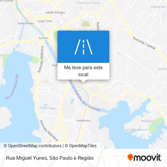 Rua Miguel Yunes mapa
