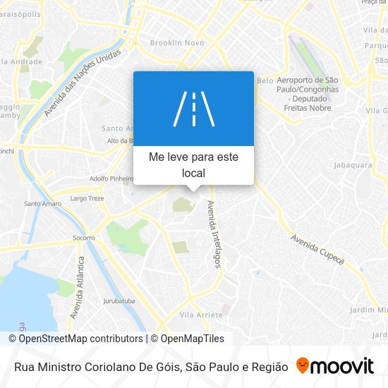 Rua Ministro Coriolano De Góis mapa