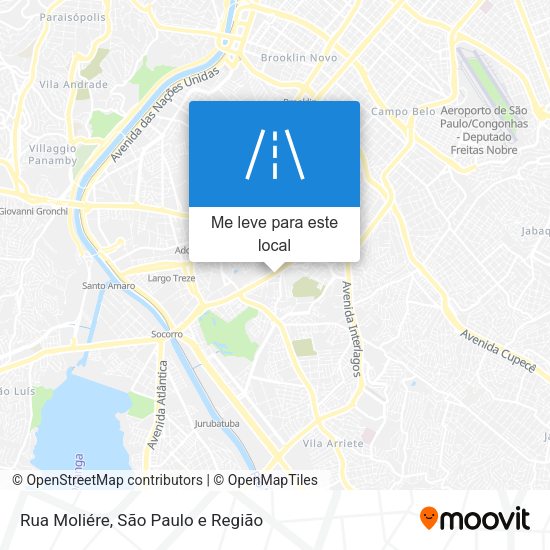 Rua Moliére mapa
