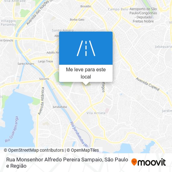 Rua Monsenhor Alfredo Pereira Sampaio mapa