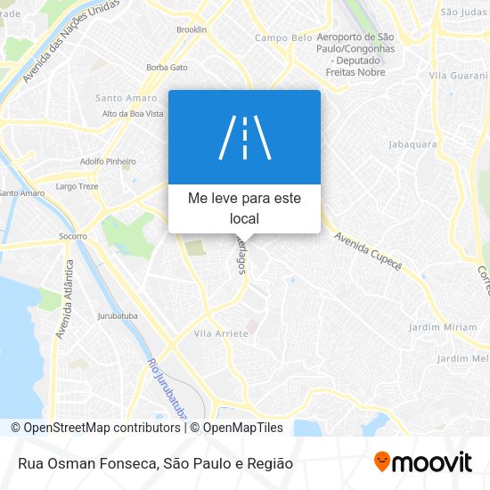 Rua Osman Fonseca mapa