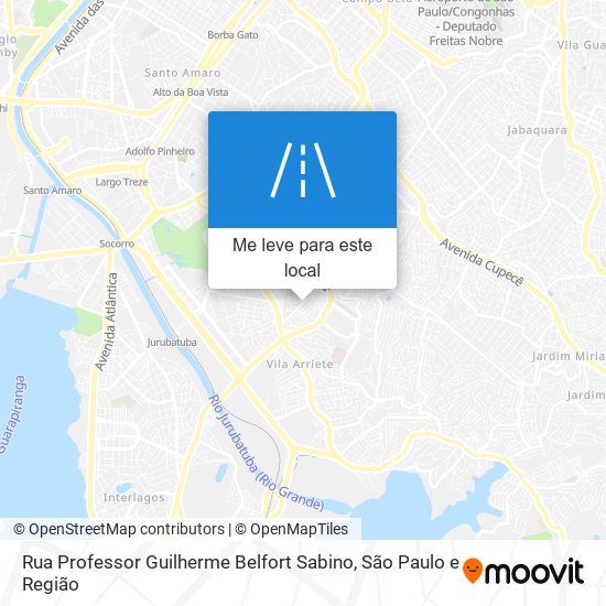 Rua Professor Guilherme Belfort Sabino mapa