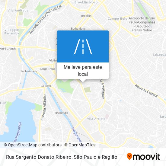 Rua Sargento Donato Ribeiro mapa