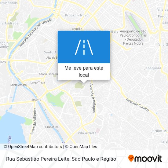 Rua Sebastião Pereira Leite mapa