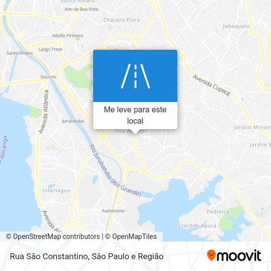 Rua São Constantino mapa