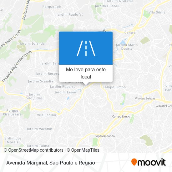 Avenida Marginal mapa