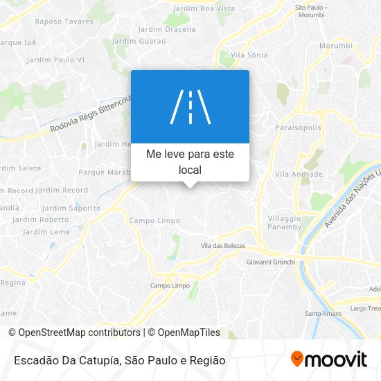 Escadão Da Catupía mapa