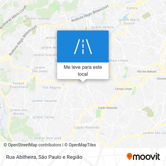Rua Abilheira mapa