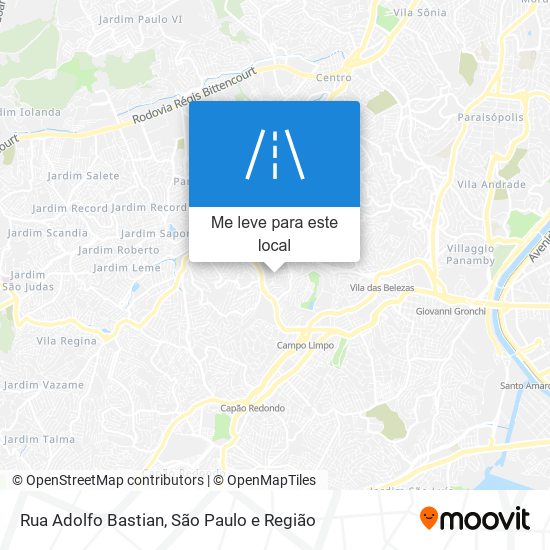 Rua Adolfo Bastian mapa