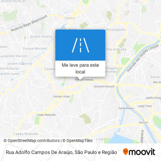 Rua Adolfo Campos De Araújo mapa