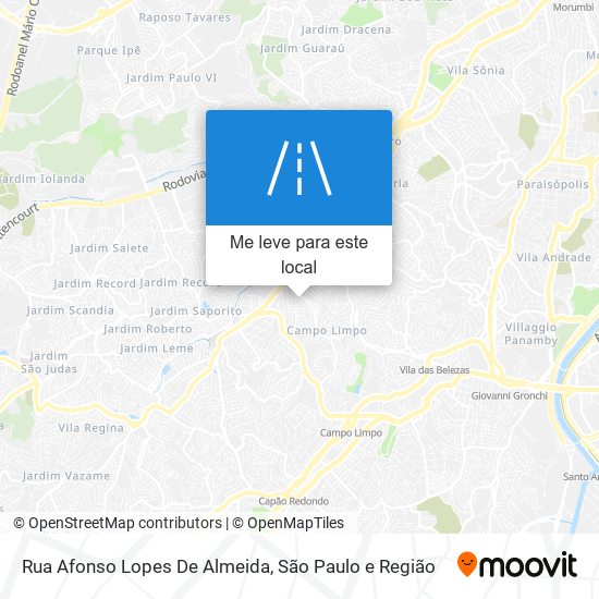 Rua Afonso Lopes De Almeida mapa