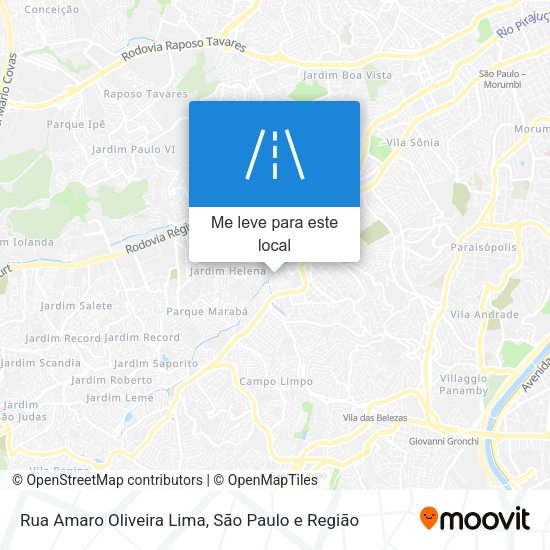 Rua Amaro Oliveira Lima mapa