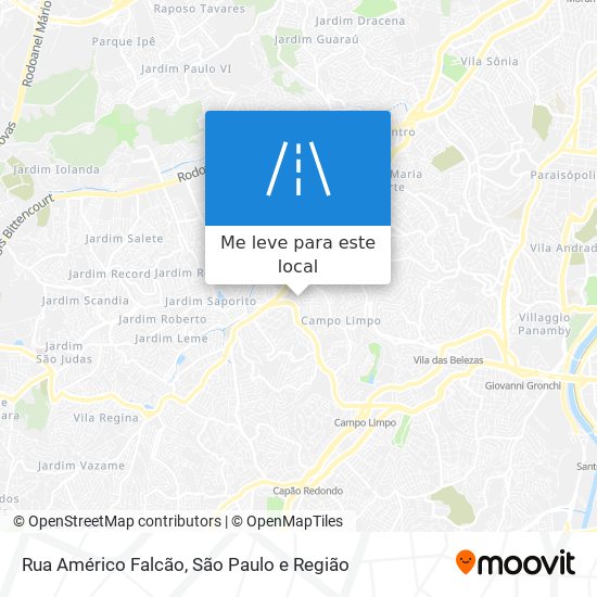 Rua Américo Falcão mapa