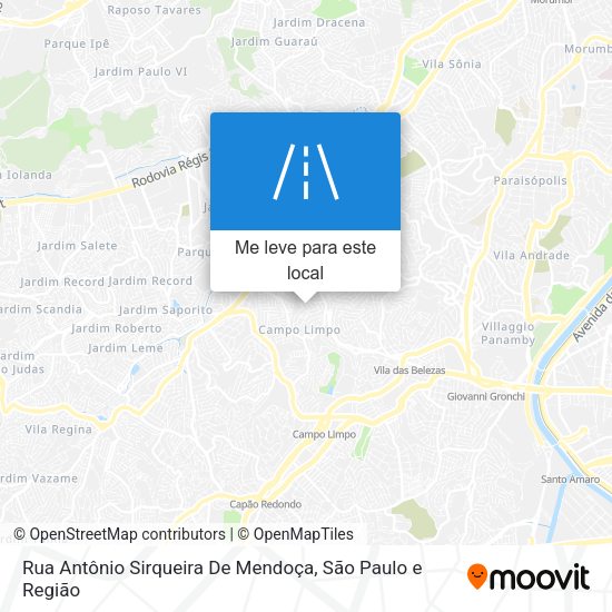 Rua Antônio Sirqueira De Mendoça mapa
