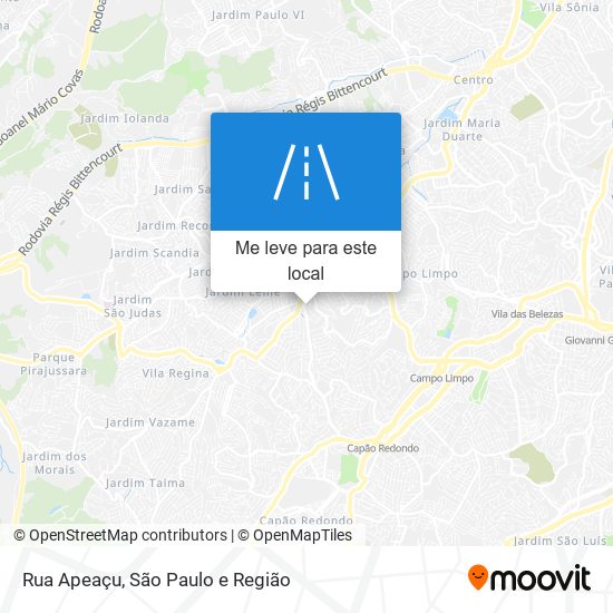 Rua Apeaçu mapa