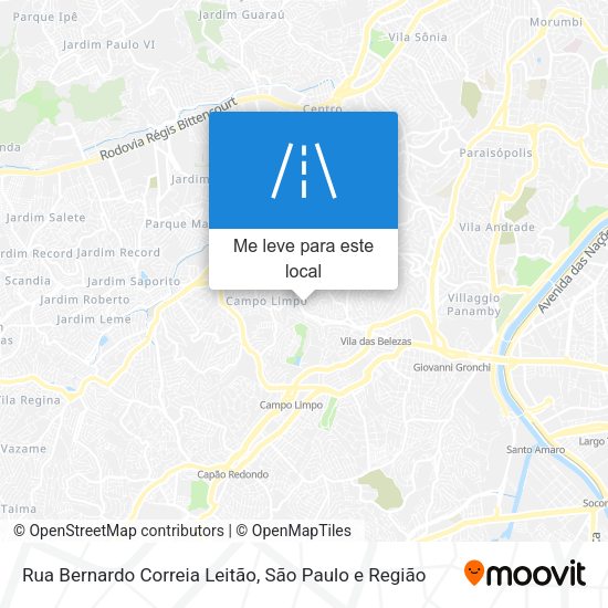 Rua Bernardo Correia Leitão mapa