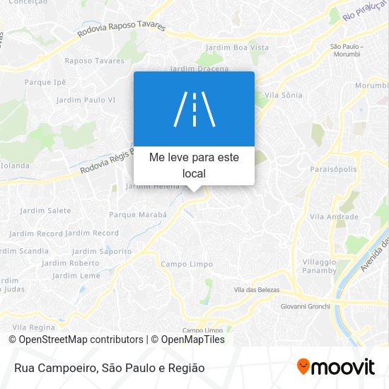 Rua Campoeiro mapa