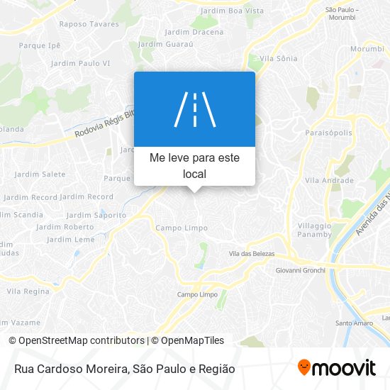 Rua Cardoso Moreira mapa