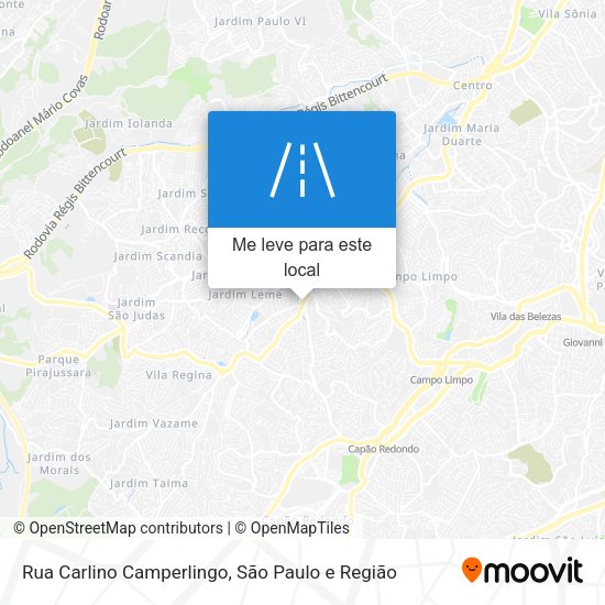Rua Carlino Camperlingo mapa