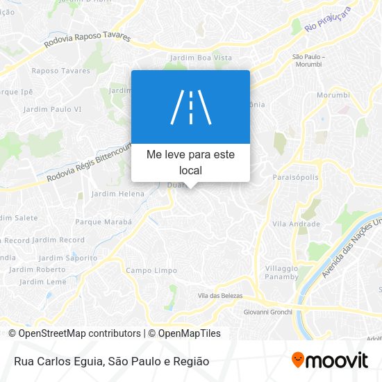Rua Carlos Eguia mapa