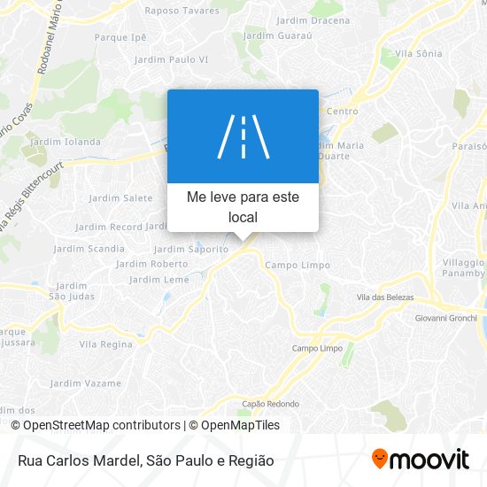 Rua Carlos Mardel mapa