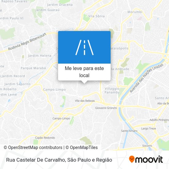 Rua Castelar De Carvalho mapa
