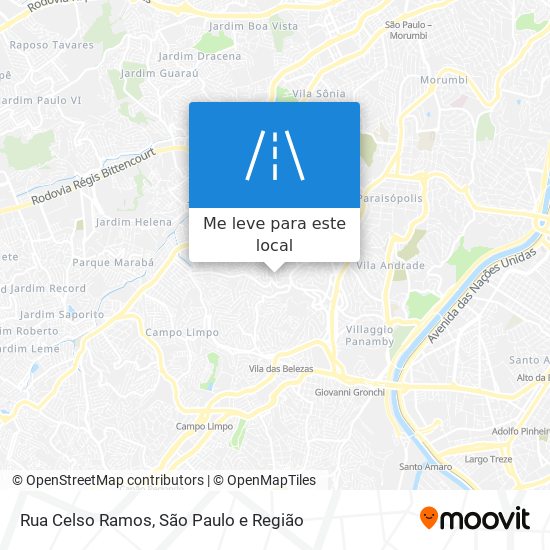 Rua Celso Ramos mapa