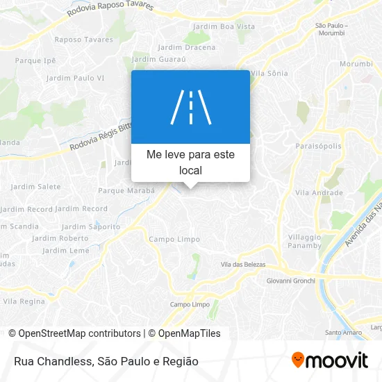 Rua Chandless mapa
