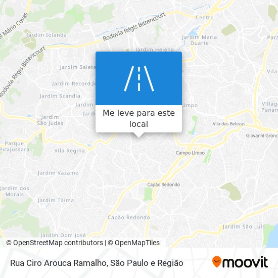 Rua Ciro Arouca Ramalho mapa