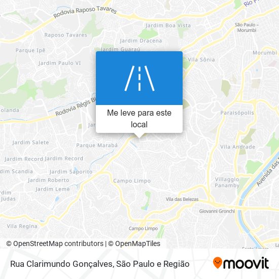 Rua Clarimundo Gonçalves mapa