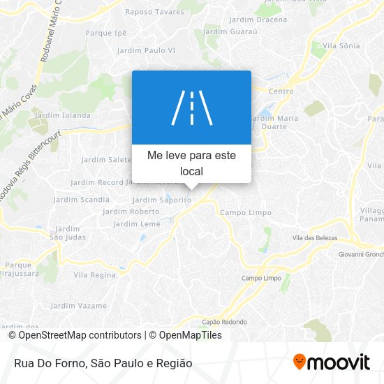 Rua Do Forno mapa