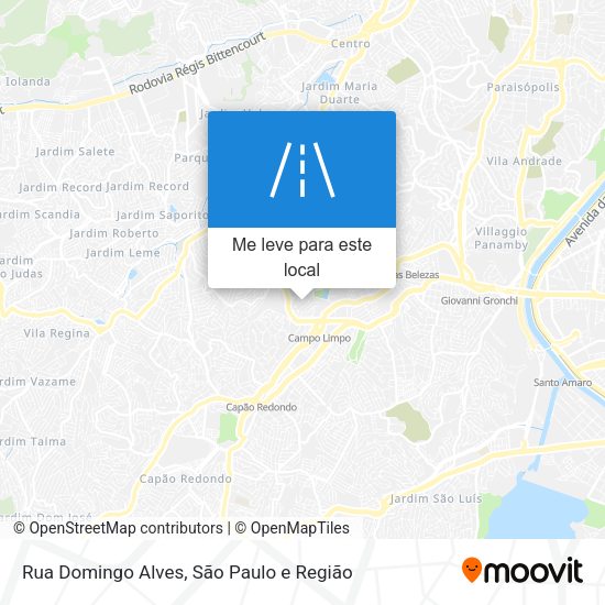 Rua Domingo Alves mapa