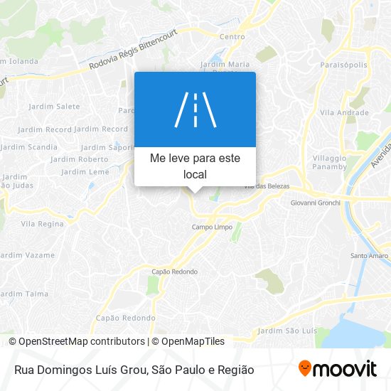 Rua Domingos Luís Grou mapa