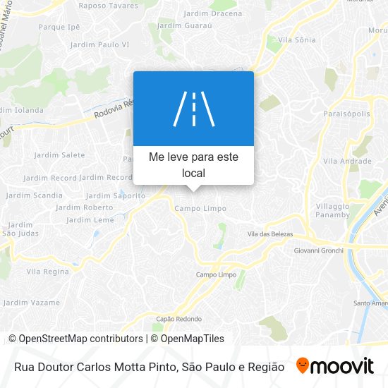 Rua Doutor Carlos Motta Pinto mapa