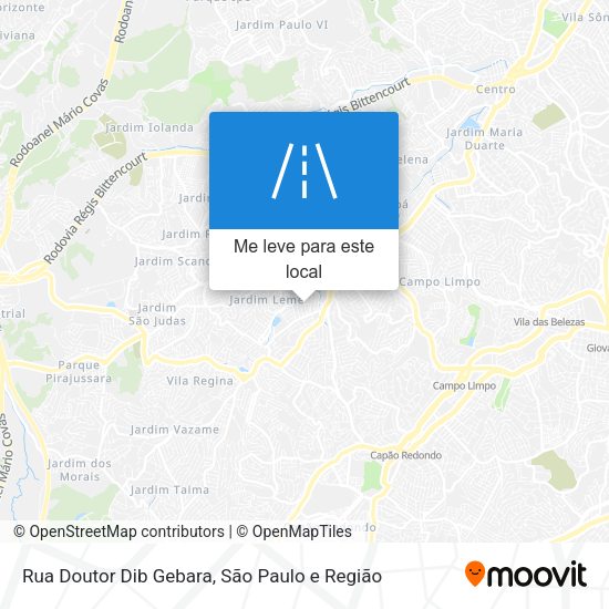 Rua Doutor Dib Gebara mapa