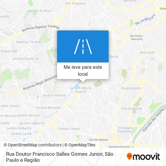 Rua Doutor Francisco Salles Gomes Junior mapa