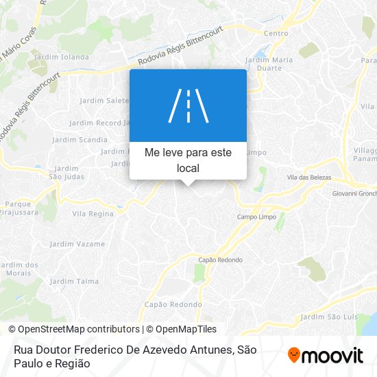 Rua Doutor Frederico De Azevedo Antunes mapa