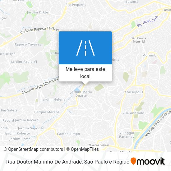 Rua Doutor Marinho De Andrade mapa